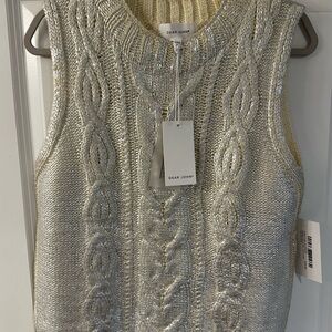 Dear John Silver Cable Knit Sweater Vest